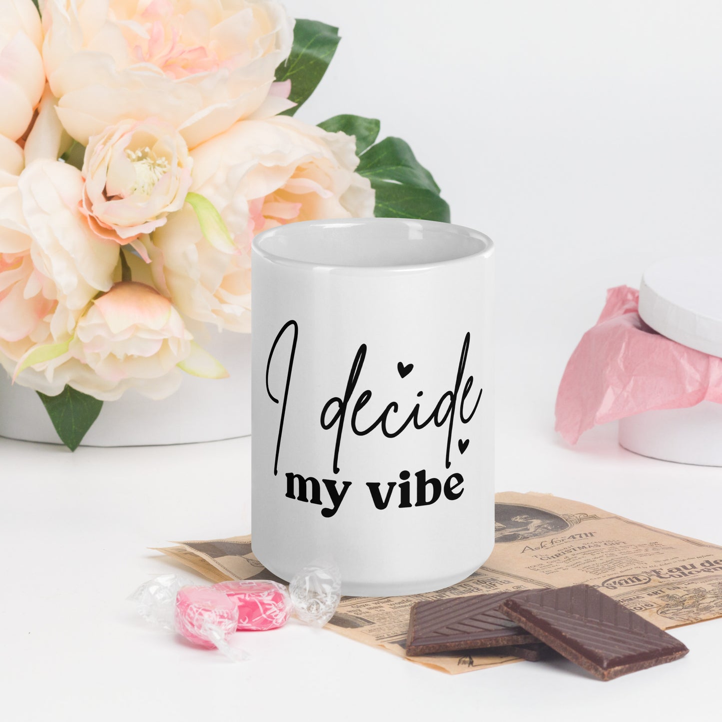 I Decide My Vibe glossy Mug